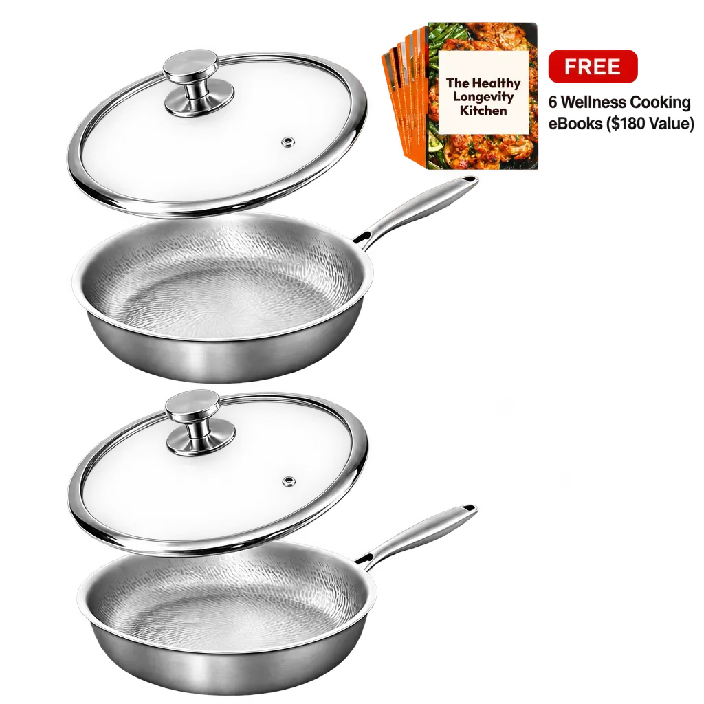 Joyhnny Titanium Pro Pan offer image with lid and digital cooking bonus